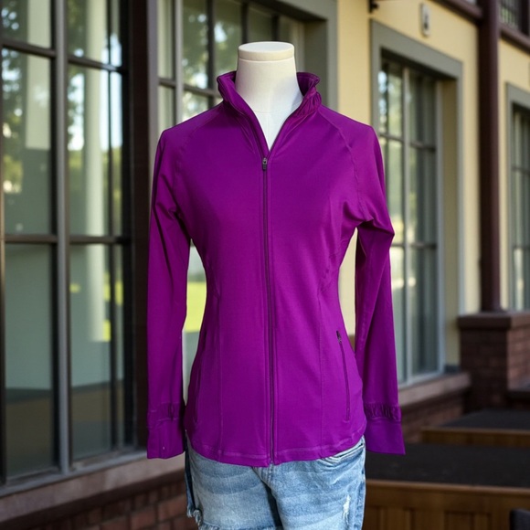SPANX Jackets & Blazers - SPANX Vibrant Purple Women's Zip Up Jacket! Small!
